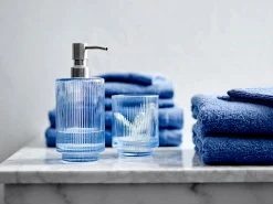 Økologisk håndklæde - 100% økologisk bomuld - Badehåndklæde blå 70x140 cm - Södahl Organic Comfort - Linen Blue