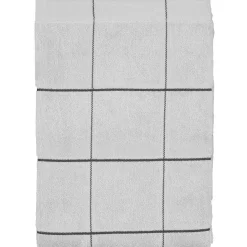 Økologisk håndklæde - 100% økologisk bomuld - Badehåndklæde 70x140 cm - Södahl Vista - Grå ternet