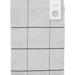 Økologisk håndklæde - 100% økologisk bomuld - Badehåndklæde 70x140 cm - Södahl Vista - Grå ternet