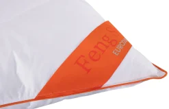 Økologisk mellem/høj pude - Gåsedunspude - 3 kamre hovedpude - 60x63 cm - Svanemærket - Feng Shui