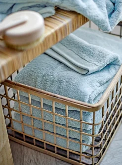Økologisk vaskeklud - 100% økologisk bomuld - Vaskeklud lyseblå 30x30 cm - Södahl Organic Comfort - Linen blue