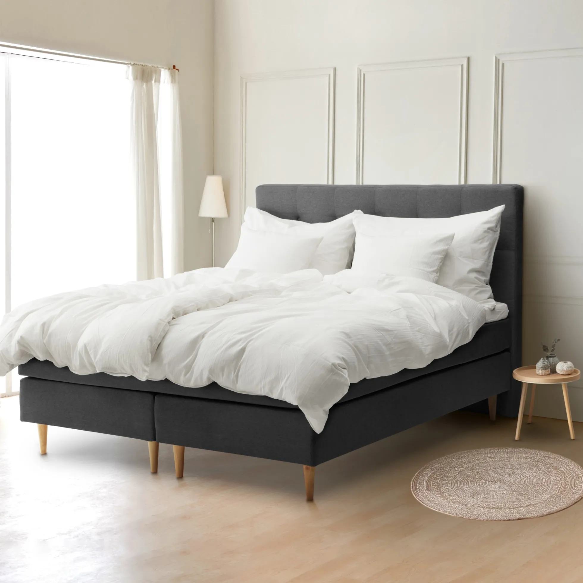 Kontinentalseng 180x200 cm - Favorit Luksus - Ergonomisk dobbeltseng - Nordstrand Home