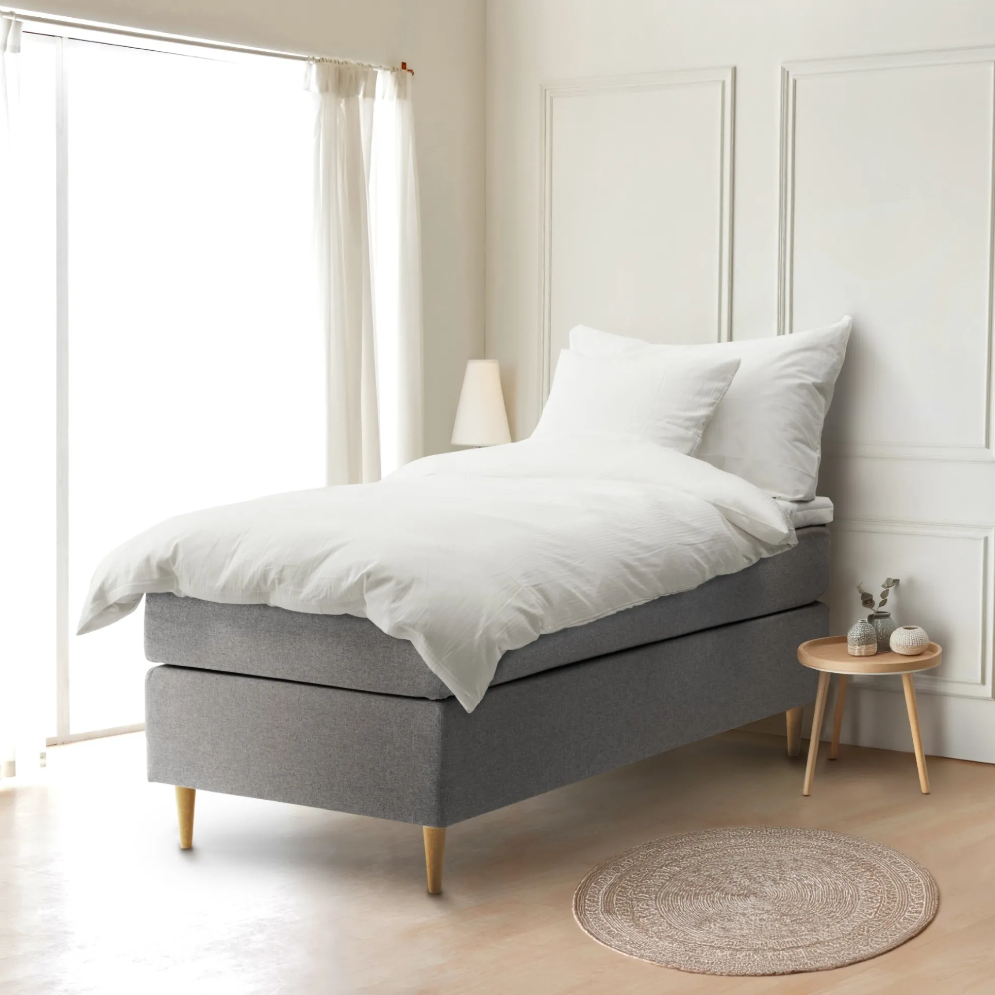 Kontinentalseng 90x200 cm - 7 zoner - Excellent Deluxe - Luksuriøs enkelseng med højeste komfort