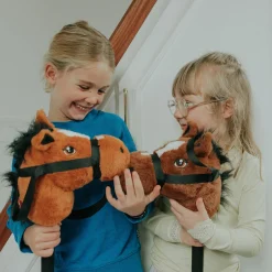 Kæphest 75 cm - Mørkebrun - Til rolleleg