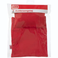 KREA dukke sengetøj 20x23 cm - Ensfarvet rød