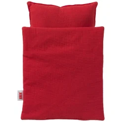 KREA dukke sengetøj 20x23 cm - Ensfarvet rød