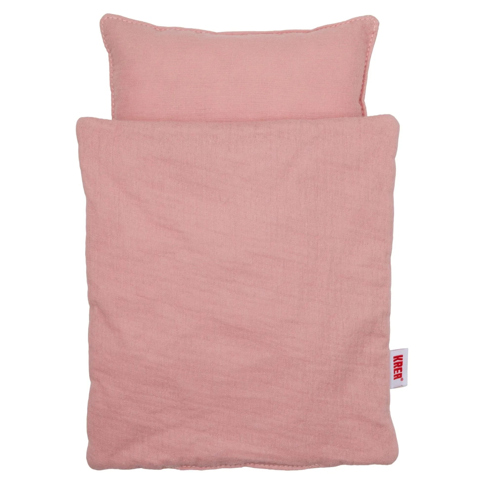 KREA dukke sengetøj 20x23 cm - Ensfarvet rosa