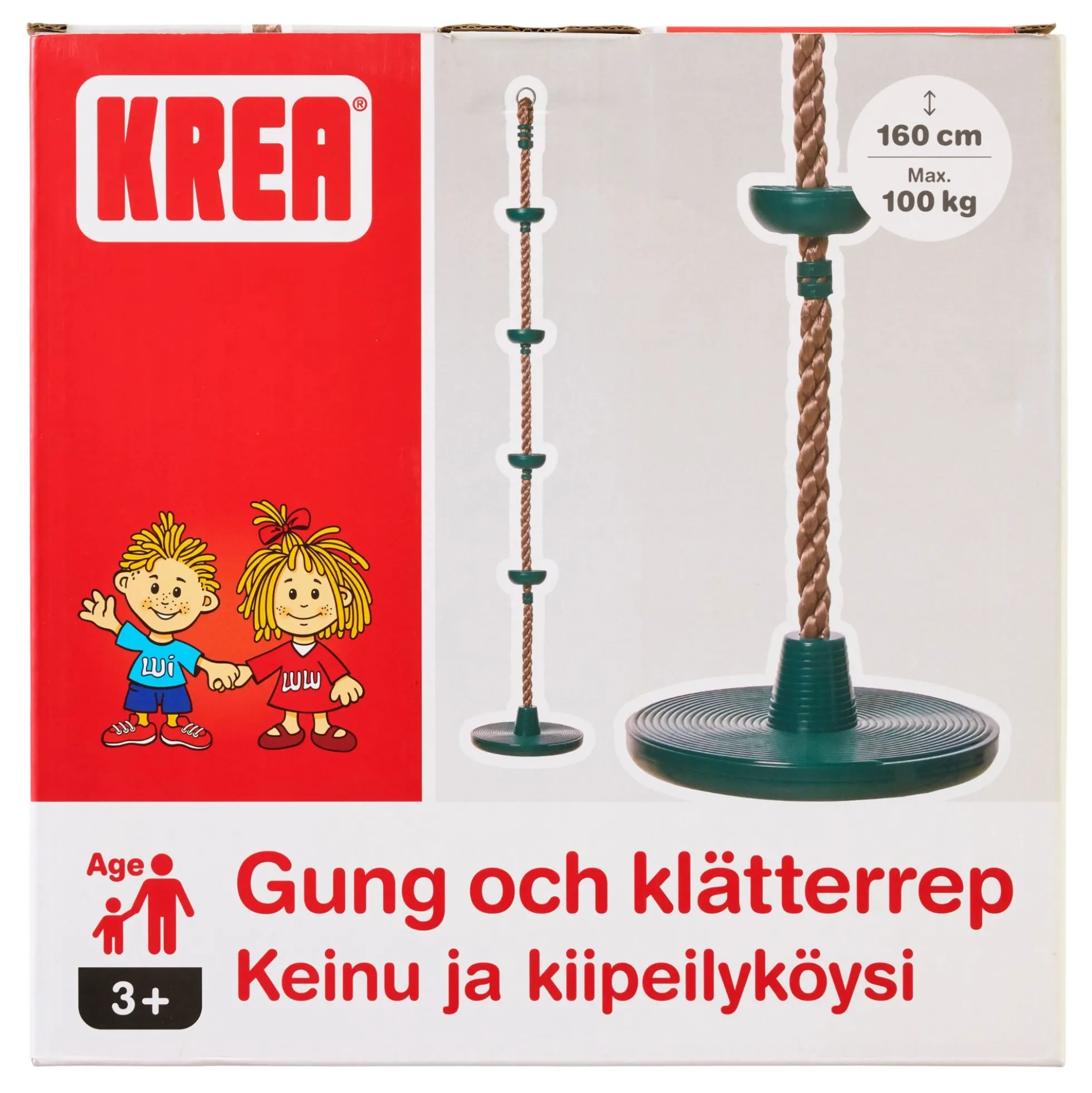Krea klatrereb 160 cm - 5 trin