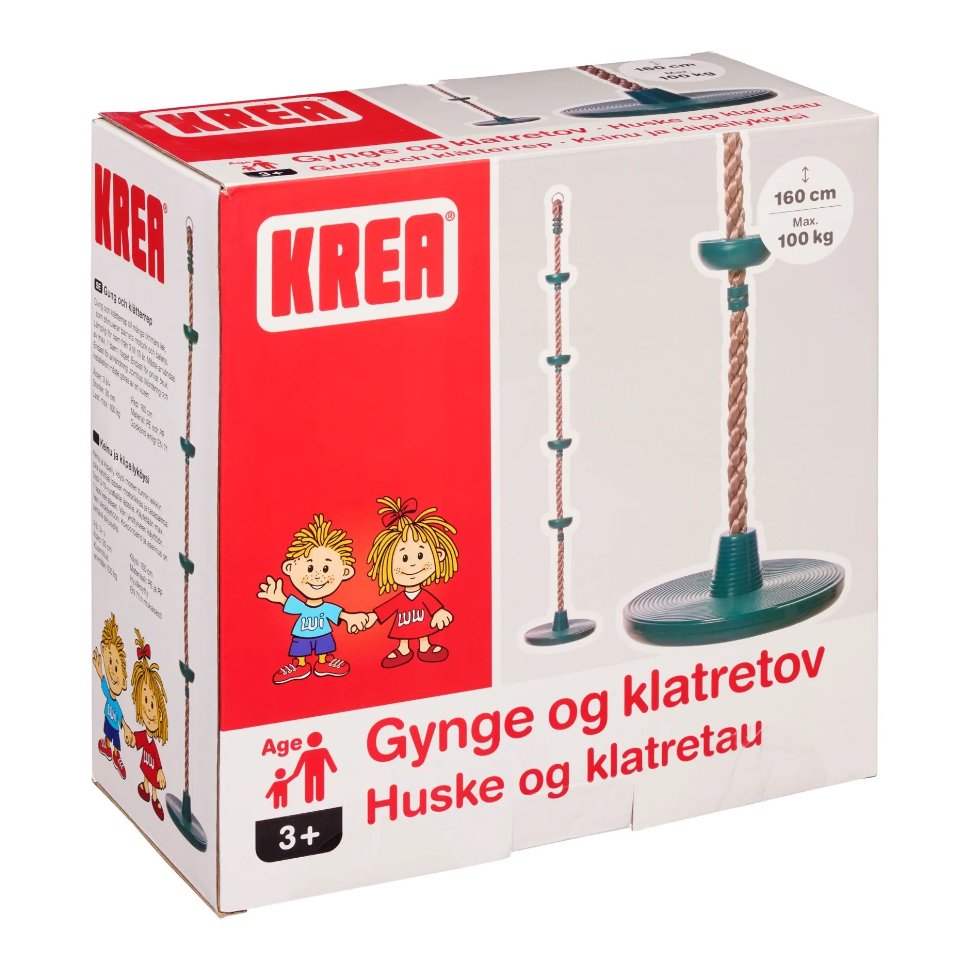 Krea klatrereb 160 cm - 5 trin