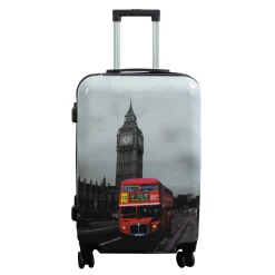 Kuffert - Hardcase kuffert - Str. Medium - Kuffert med motiv - Big Ben - Eksklusiv letvægt rejsekuffert