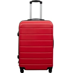 Kuffert - Hardcase kuffert - Str. Medium - Rød - Praktisk rejsekuffert