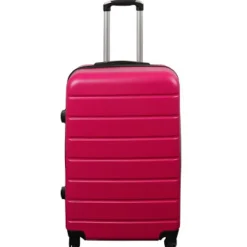 Kuffert - Hardcase kuffert - Str. Medium - Pink - Praktisk rejsekuffert