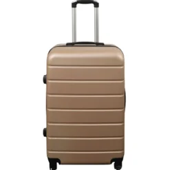 Kuffert - Hardcase kuffert - Str. Medium - Guld - Praktisk rejsekuffert