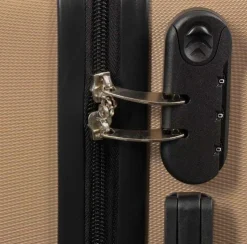 Kuffert - Hardcase kuffert - Str. Medium - Guld - Praktisk rejsekuffert
