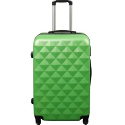 Kuffert - Hardcase - Str. Medium - Diamant grøn - Smart billig rejsekuffert
