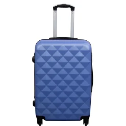 Kuffert - Hardcase - Str. Medium - Diamant blå - Smart billig rejsekuffert