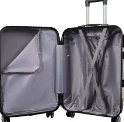 Kuffertsæt - 3 Stk. - Kuffert med motiv - City of london - Hardcase letvægt kuffert med 4 hjul