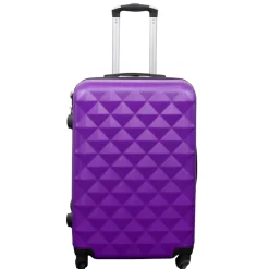 Kuffert tilbud - Hardcase - Str. Medium - Diamant Lilla - Smart rejsekuffert
