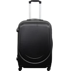 Kuffert tilbud - Hardcase - Str. Medium - Classic sort - Smart rejsekuffert
