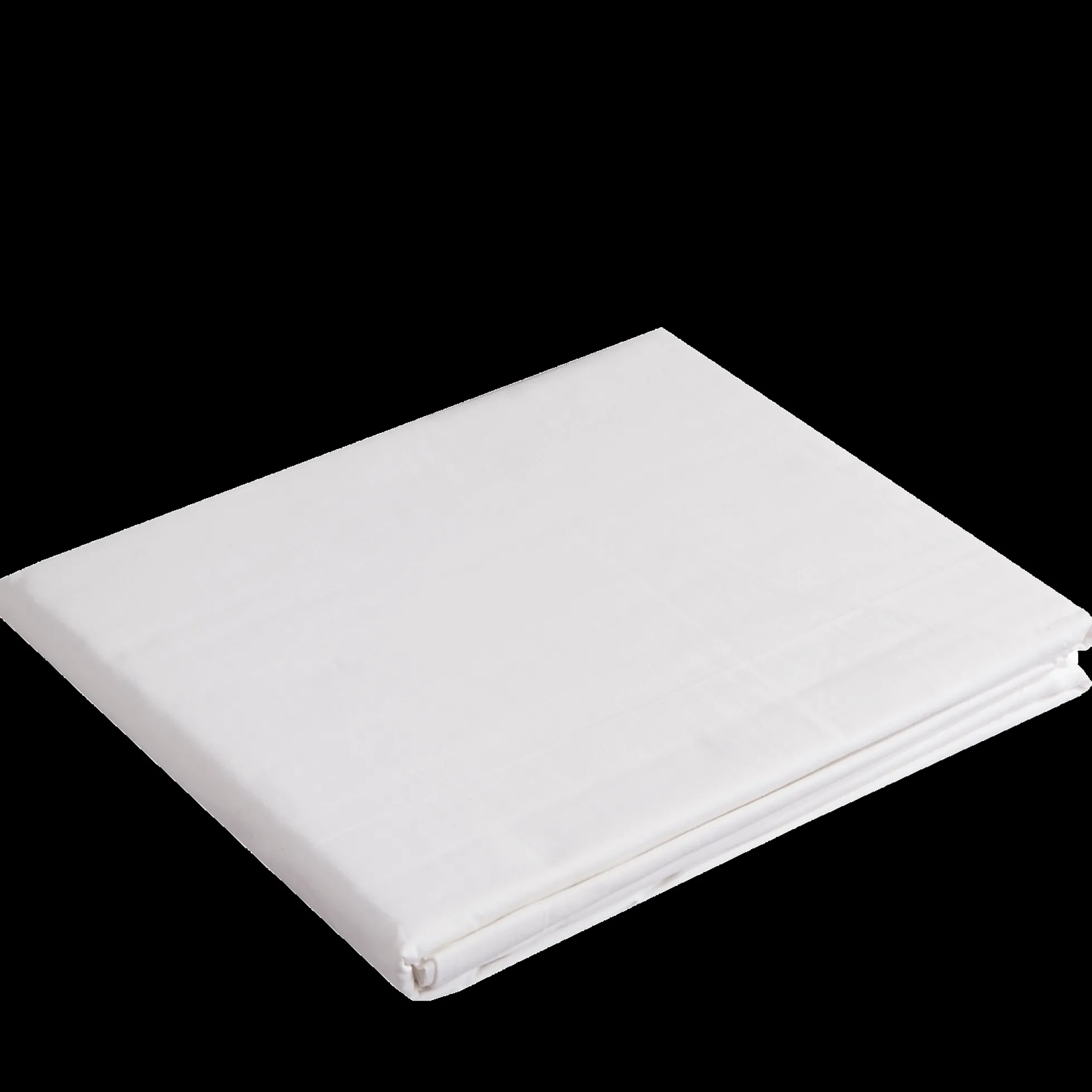Kuvertlagen med U-split 210x210 cm - 100% bomuldssatin - Splitlængde 90 cm - Hvidt lagen til topmadras - Borås Cotton Cloud satin lagen