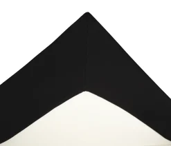 Kuvertlagen 140x210x8 cm - Sort - 100% Bomuldssatin - Lagen til topmadras