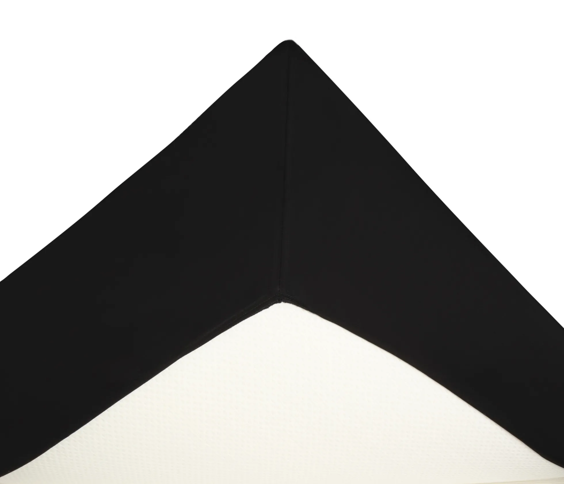 Kuvertlagen 140x210x8 cm - Sort - 100% Bomuldssatin - Lagen til topmadras