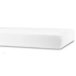 Lagen til barnevogn - 36x98 cm - Hvidt jerseylagen - IN Style - Faconlagen til barnevognsmadras