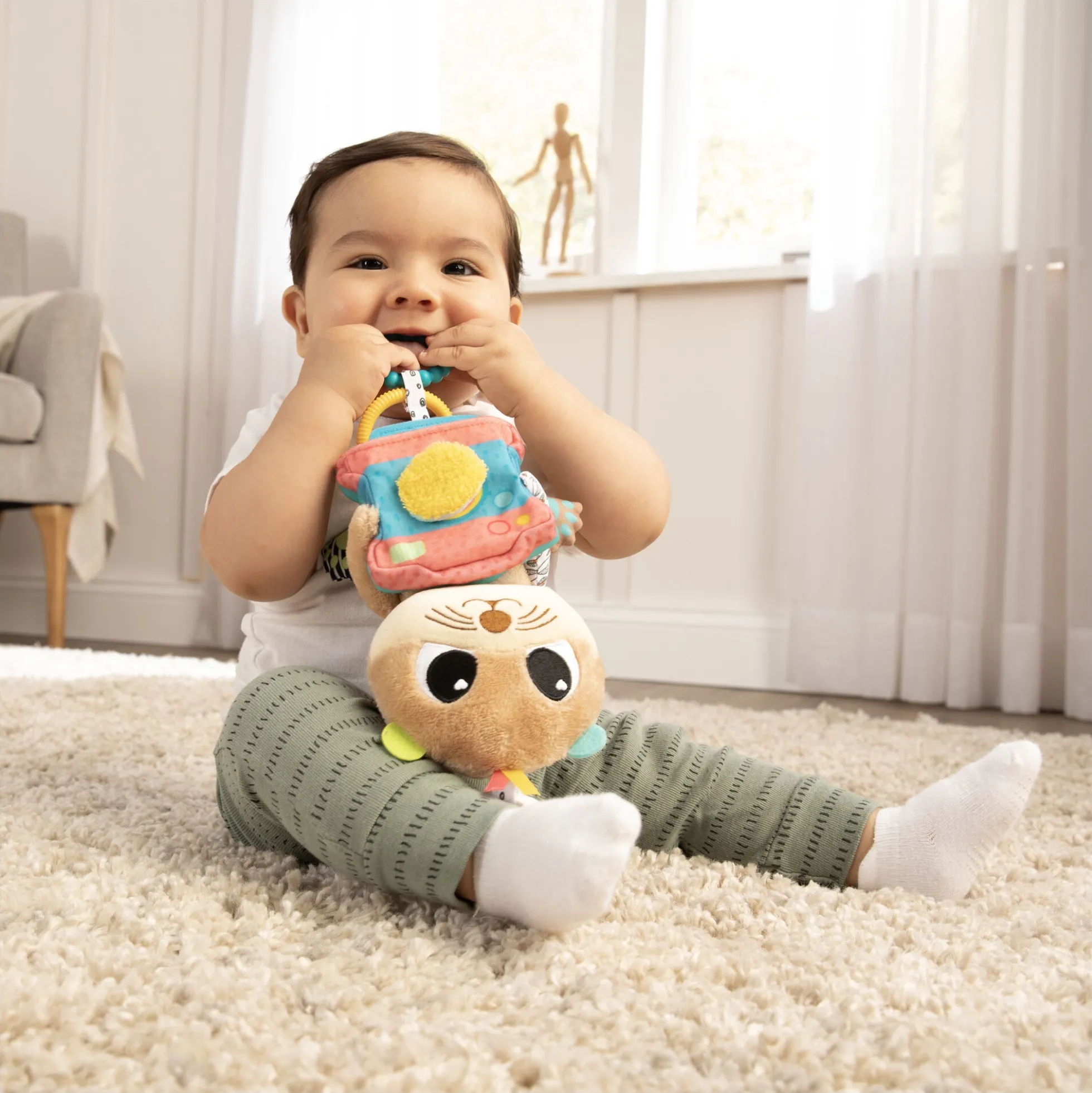 Lamaze Arty Says Cheese Clip & Go sanselegetøj - Fra 0 mdr.