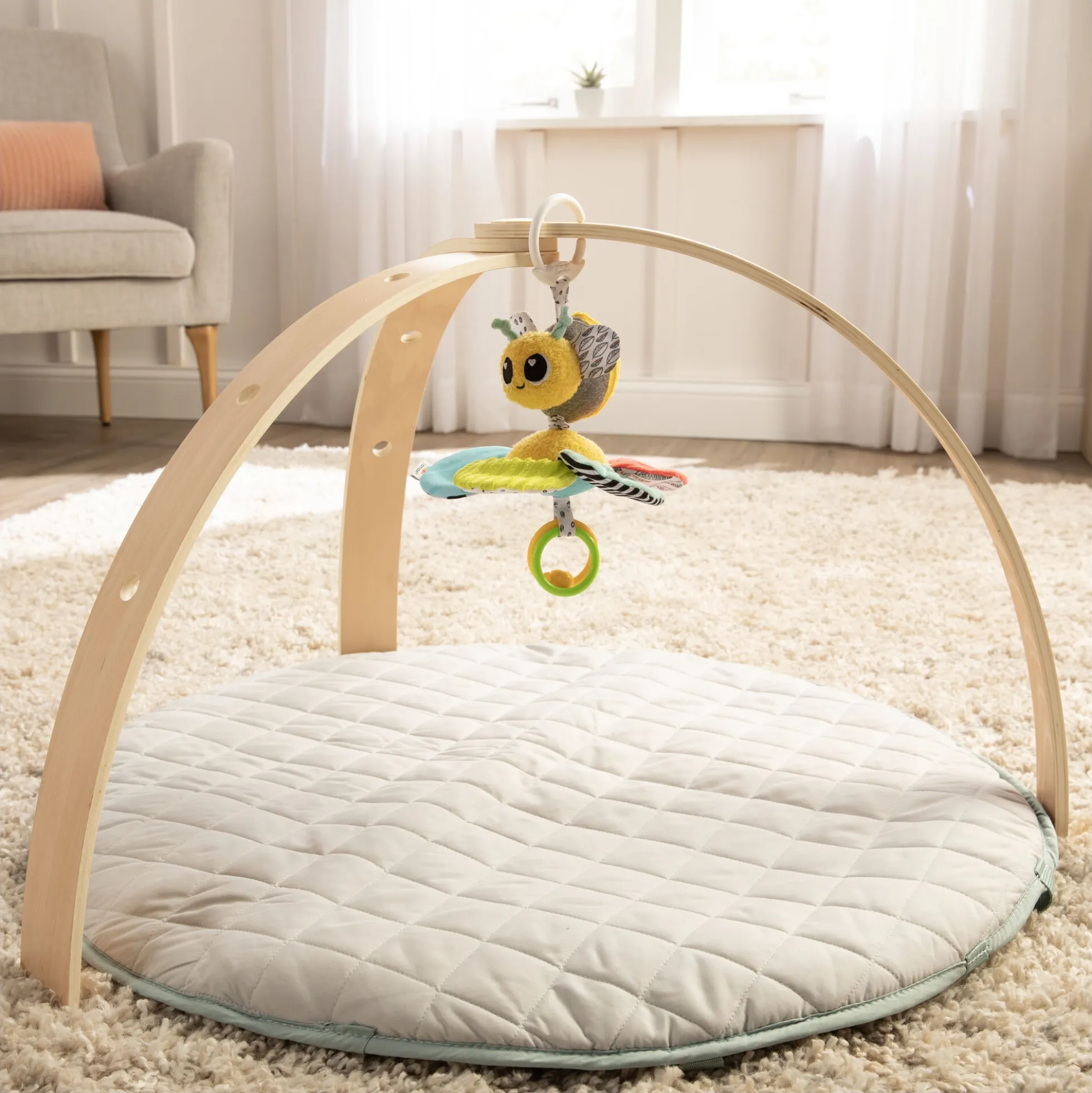 Lamaze Buzzy bien Clip & Go sanselegetøj - Fra 0 mdr.