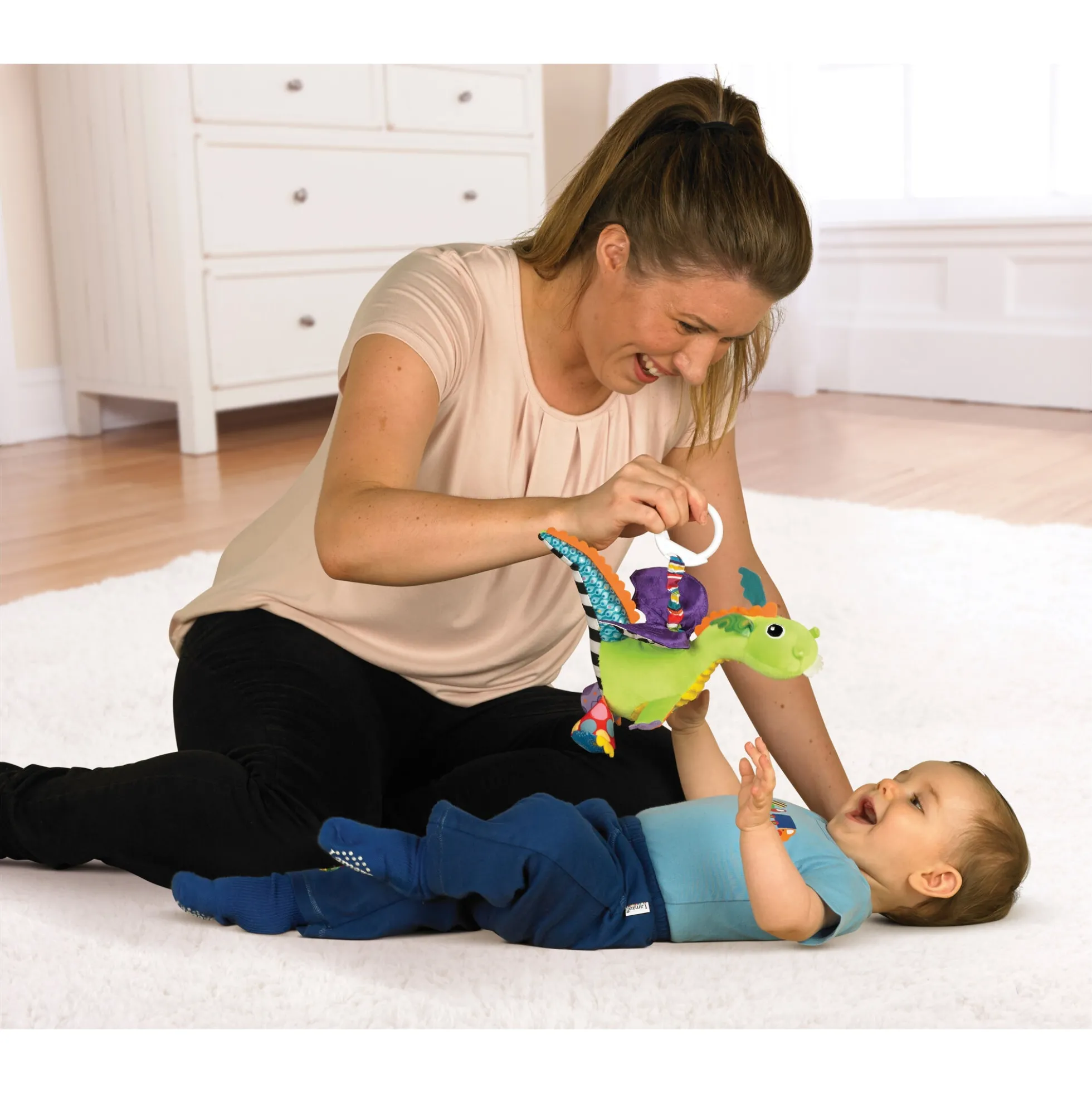 Lamaze Flip Flap Dragon aktivitetslegetøj - 0 Fra mdr.