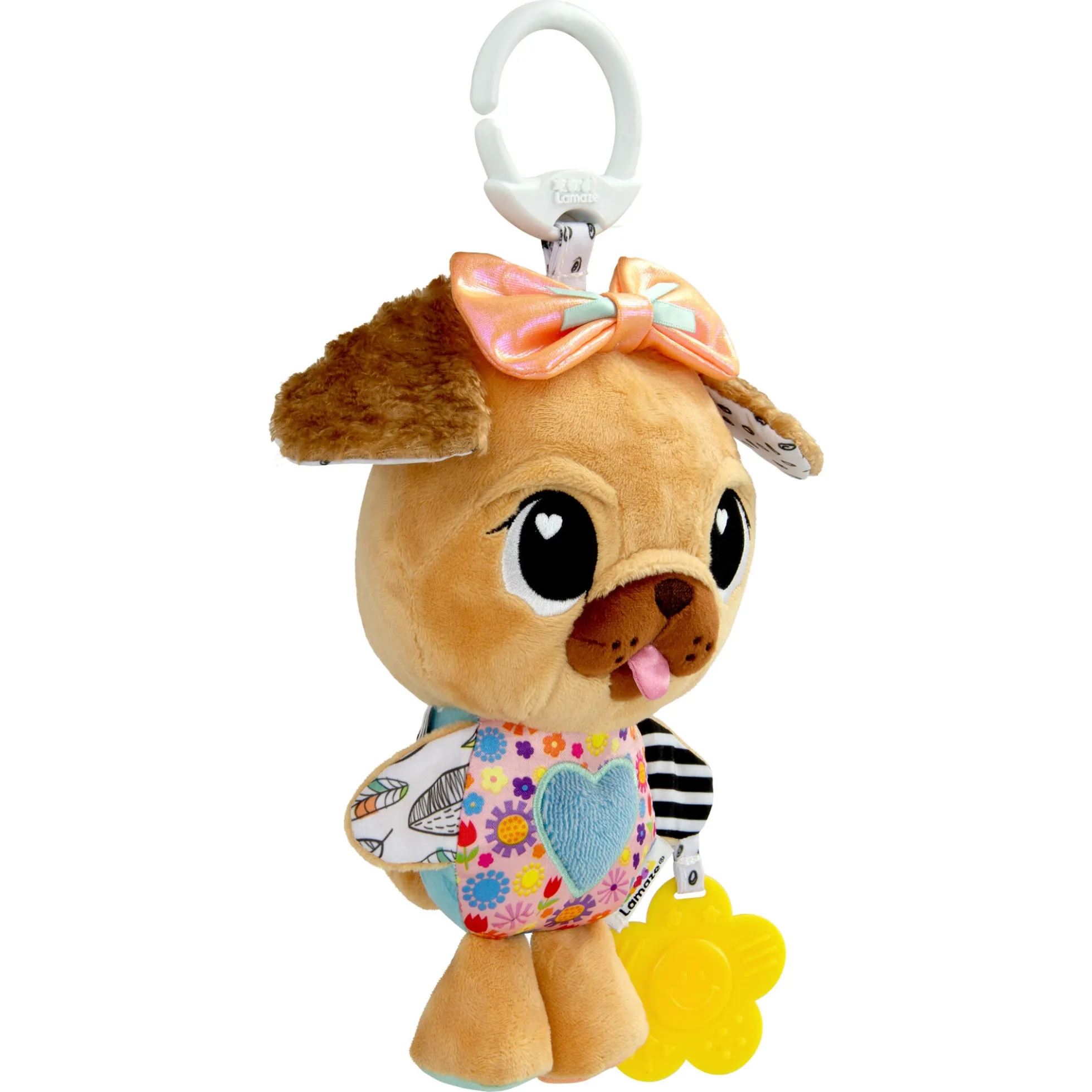 Lamaze Lovey the Pug Clip & Go sanselegetøj - Fra 0 mdr