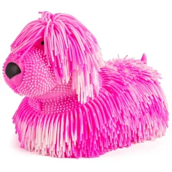 Langhåret stretchy hund 22 cm - Pink