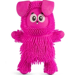 Langhåret stretchy kanin 30 cm - Pink