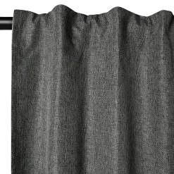 Langt gardin - 1 stk. færdigsyet gardin 140x245 cm - Antracitgrå - Tykt gardin / lysdæmpende gardin - Nordstrand Home gardinlængder med rynkebånd