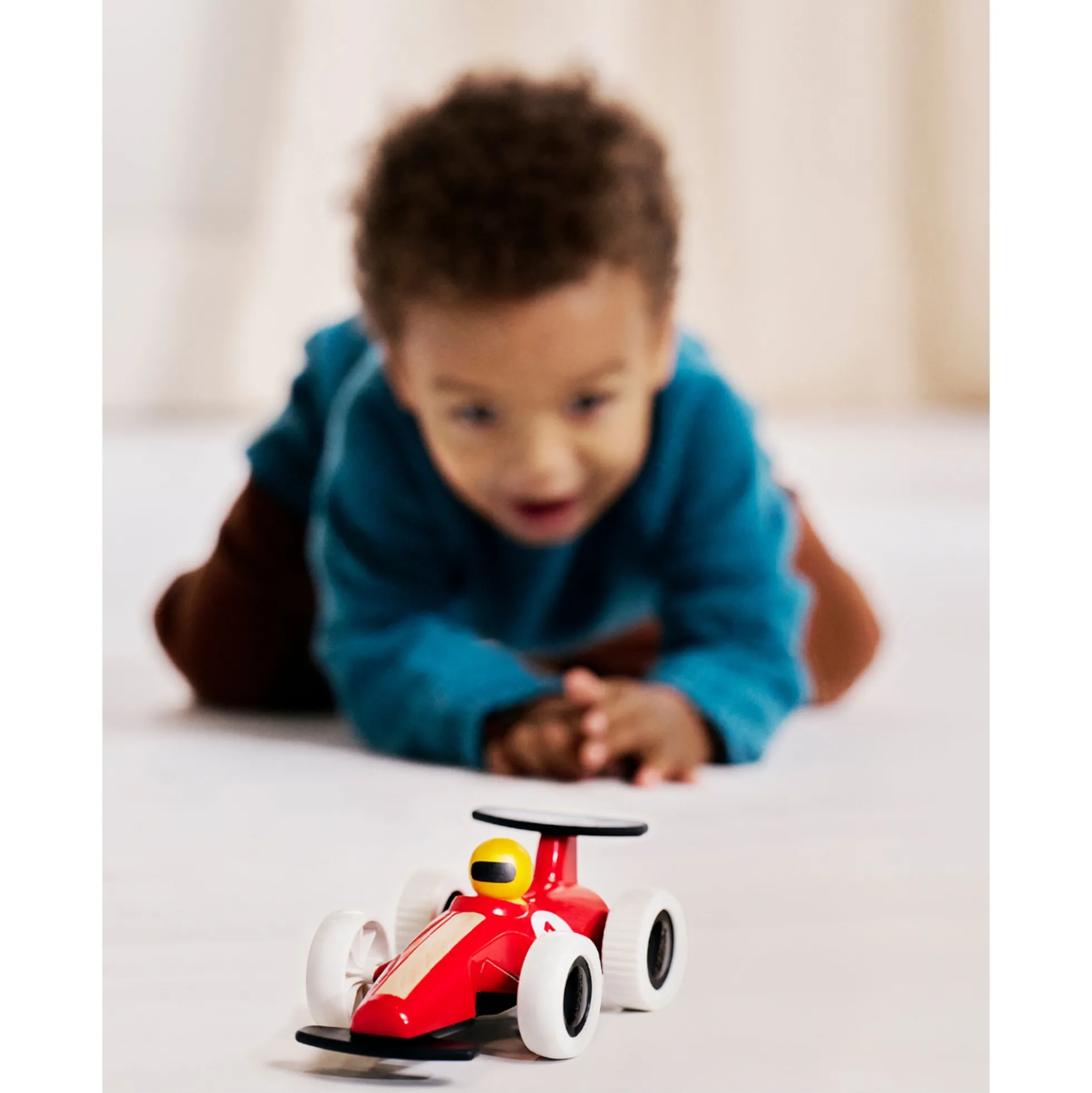 Large Pull Back Race Car - BRIO-klassiker i træ - 30308
