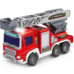 Lastbil med lys, lyd og friktion - 22-24 cm - Brandbil