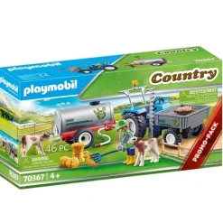 Lasttraktor med vandtank - PL70367 - PLAYMOBIL Country