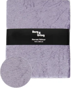 Lavendel velour dug - 9 meter dug - Nervøs velour - Blødt velour stof til borddug - Pakker med 3 meter