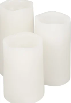Led bloklys - 3 stk. i pakke - LED bloklys med fjernbetjening