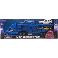 Legetøjsbiltransporter med 3 biler - Blå - 42 cm
