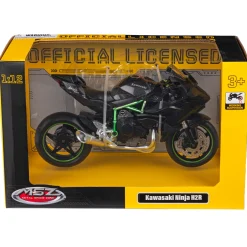 Legetøjs motorcykel - Grøn/sort - MSZ