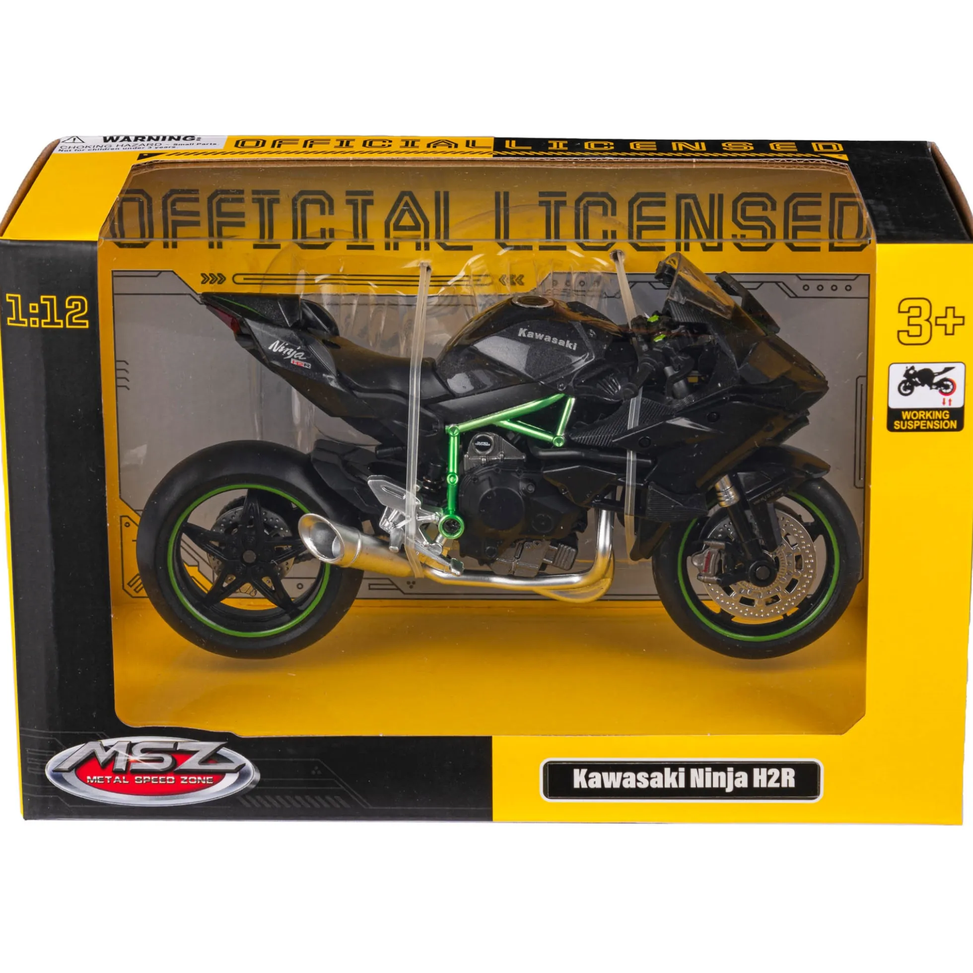 Legetøjs motorcykel - Grøn/sort - MSZ