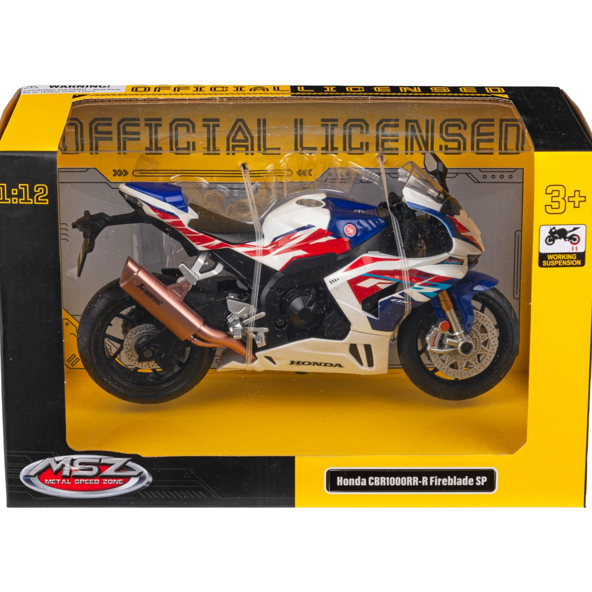 Legetøjs motorcykel - Hvid - MZS
