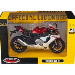 Legetøjs motorcykel - Hvid/rød - MSZ