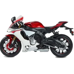 Legetøjs motorcykel - Hvid/rød - MSZ