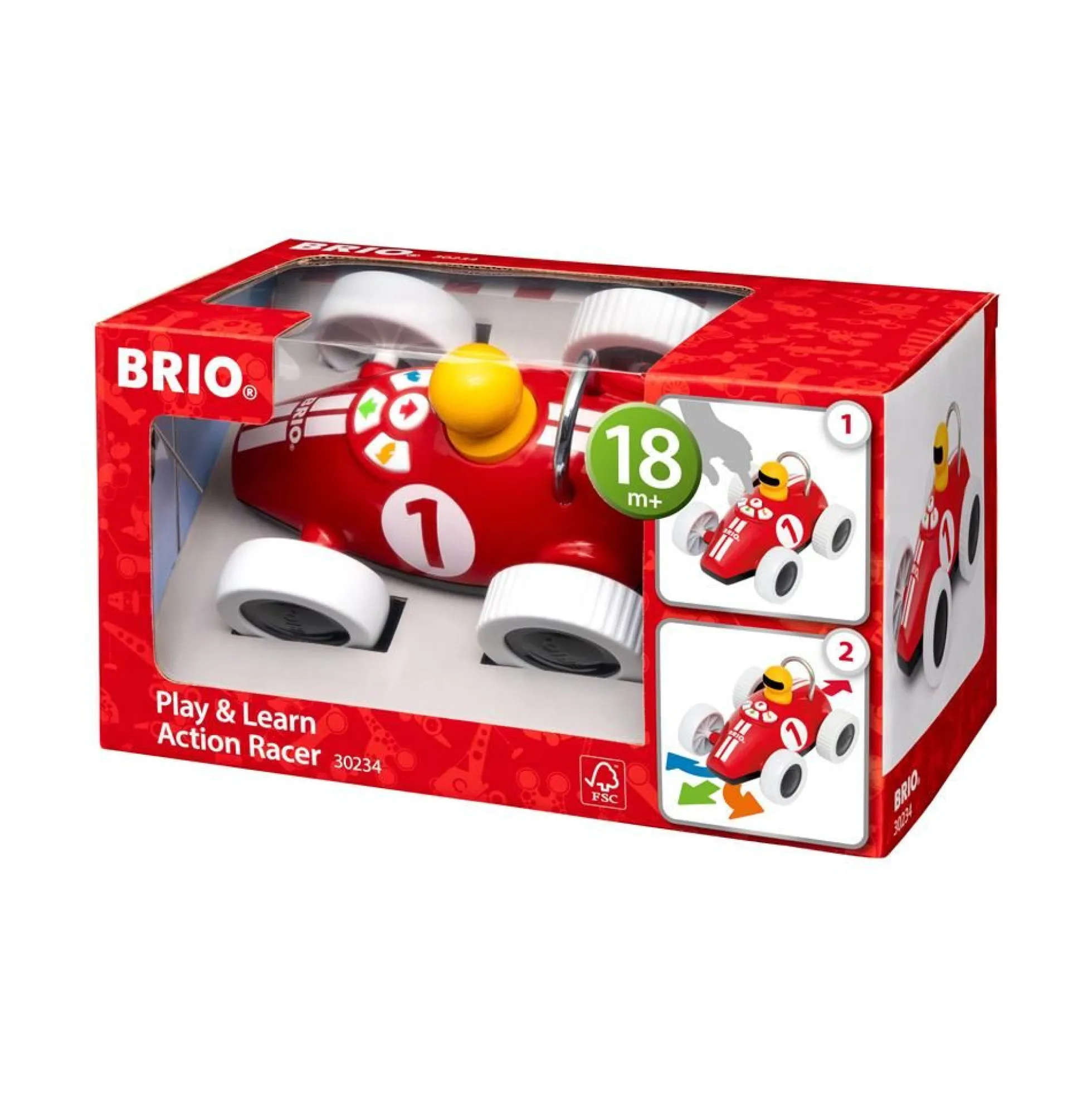 Leg og lær action racerbil - BRIO