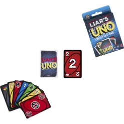 Liar's UNO kortspil med bluff og løgnerkort - 112 kort
