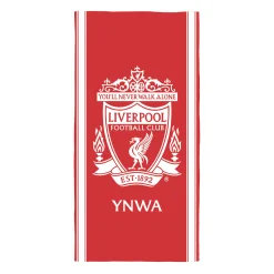 Liverpool håndklæde - 70x140 cm - 100% bomuld - Blødt badehåndklæde med Liverpool logo