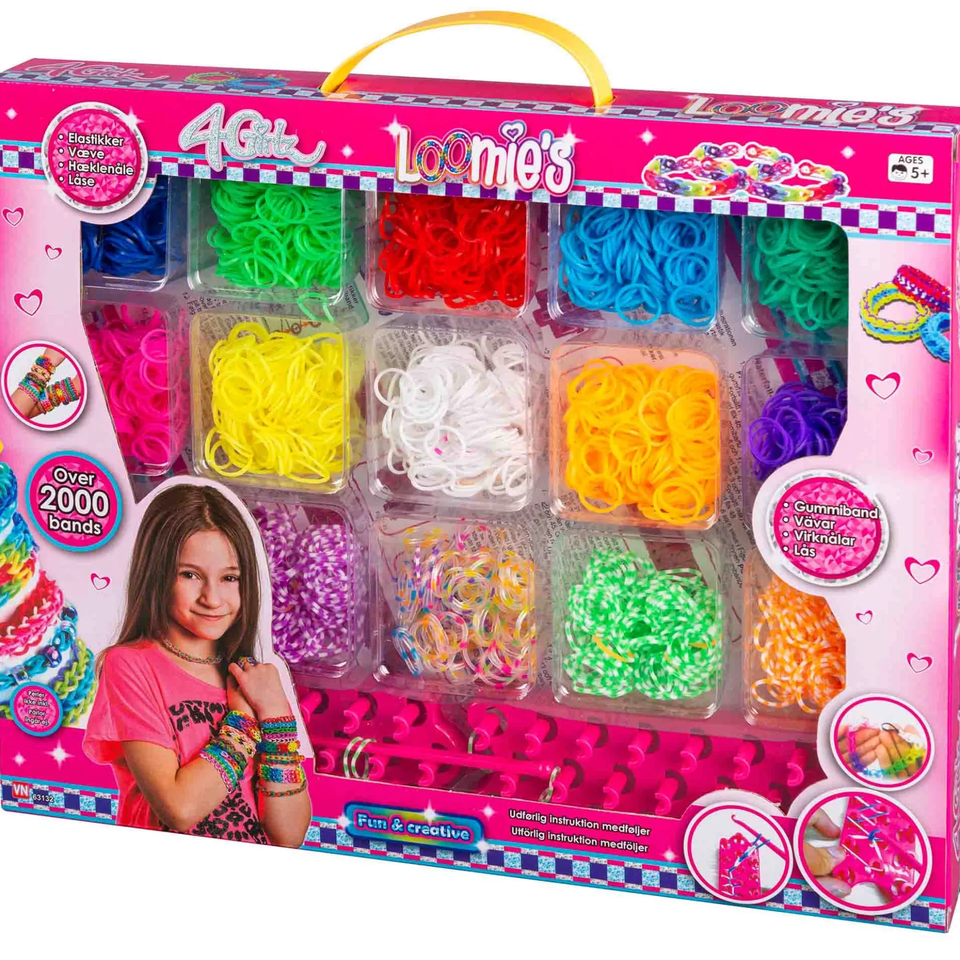 Loom bands med over 2000 elastikker