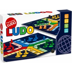 Ludo spil til børn og familie med 24 brikker - 4 og 6 spillere